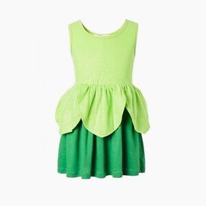 Tinkerbell Girls Costume Dress (Green, 7-8)